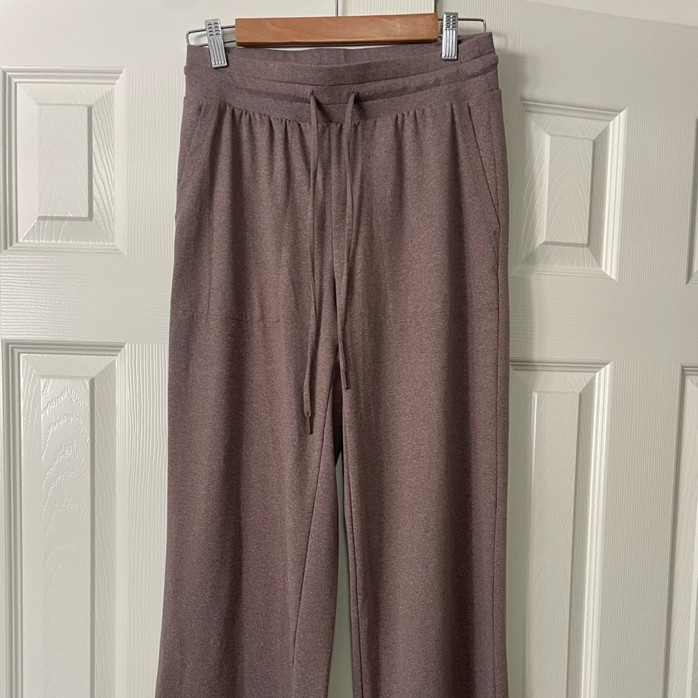 Lou and Grey Cozy Drawstring Wide-Leg Lounge Pants - Blushwood Heather